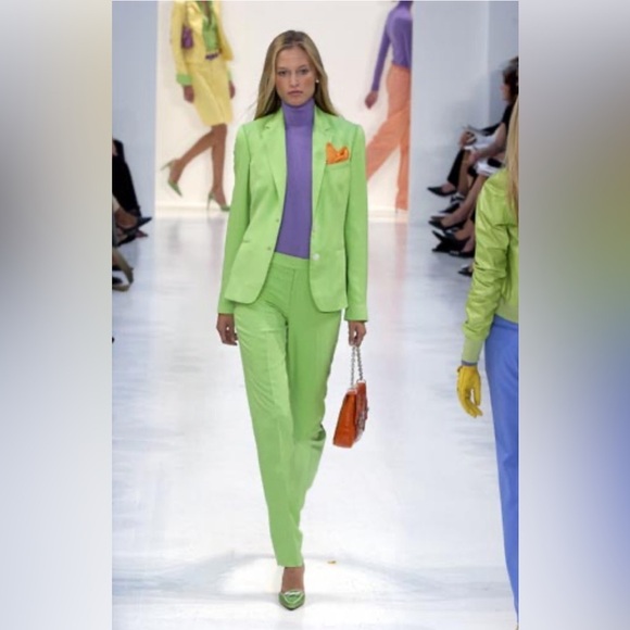 Ralph Lauren Collection Ricky Bag Lizard Pink Chain Shoulder Purse Y2k 09s $12K - Picture 13 of 15